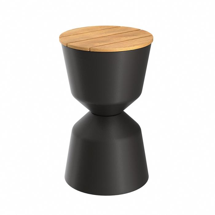 Balance, Outdoor Side Table, Black Mat