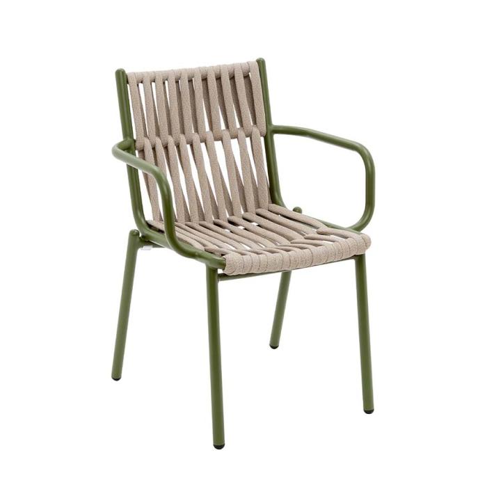 Loop, Outdoor Dining Chair, Olive