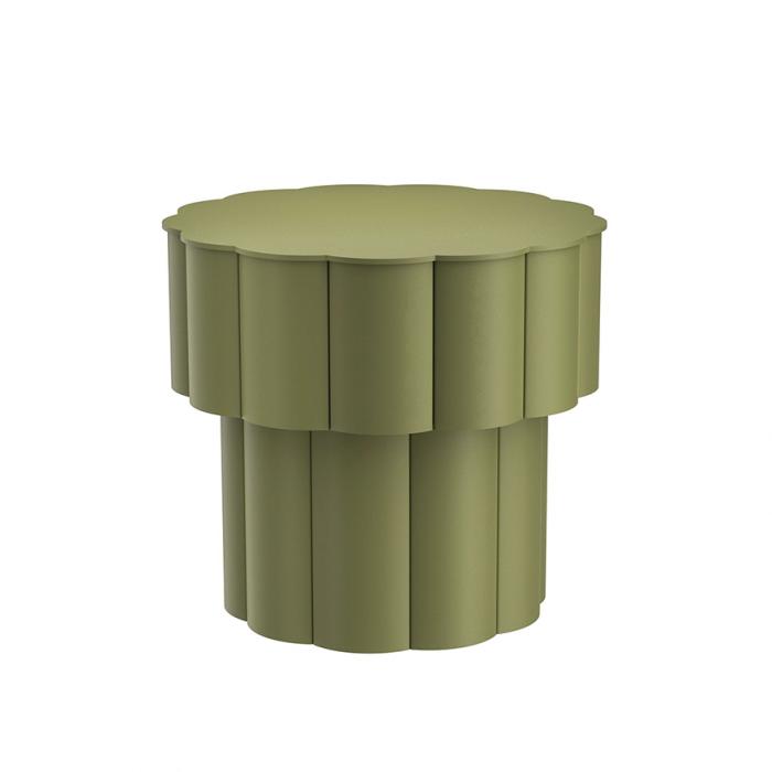 Mooncake, Stool - Side Table, Olive