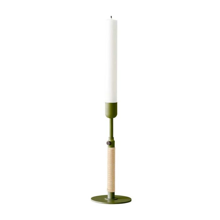 Duca, Candle Holder, Olive Green