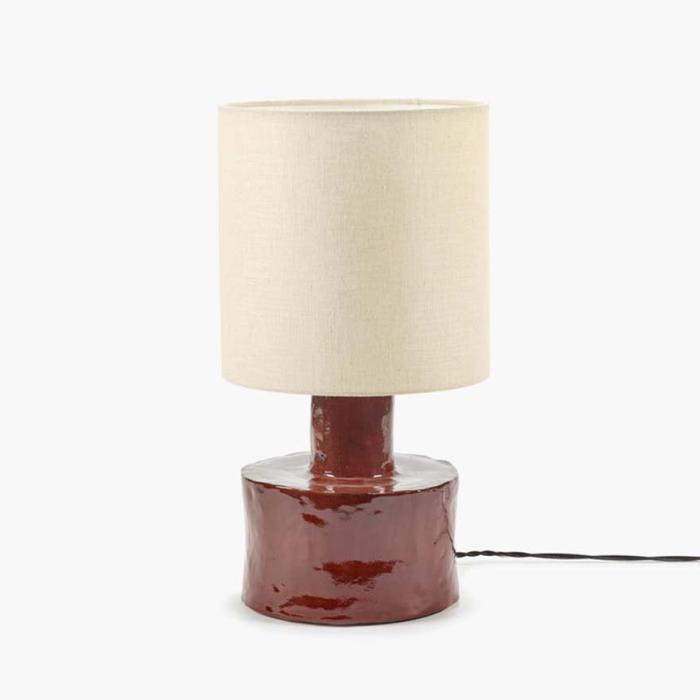 Catherine, Table Lamp, Red-Beige