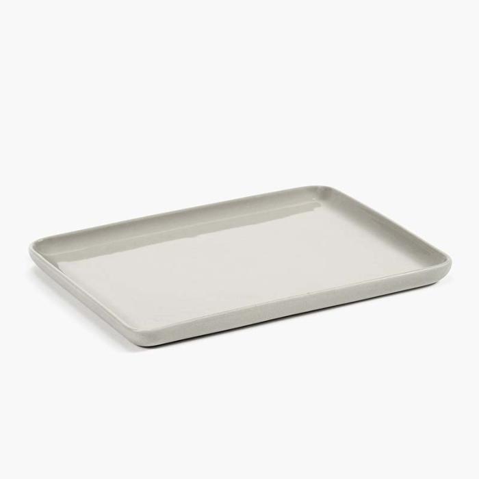 Cose, Tray Rectangular, Beige, Medium