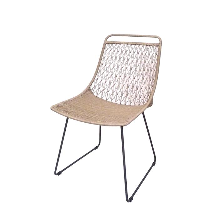 Kim, Outdoor Dining Chair, Pebble