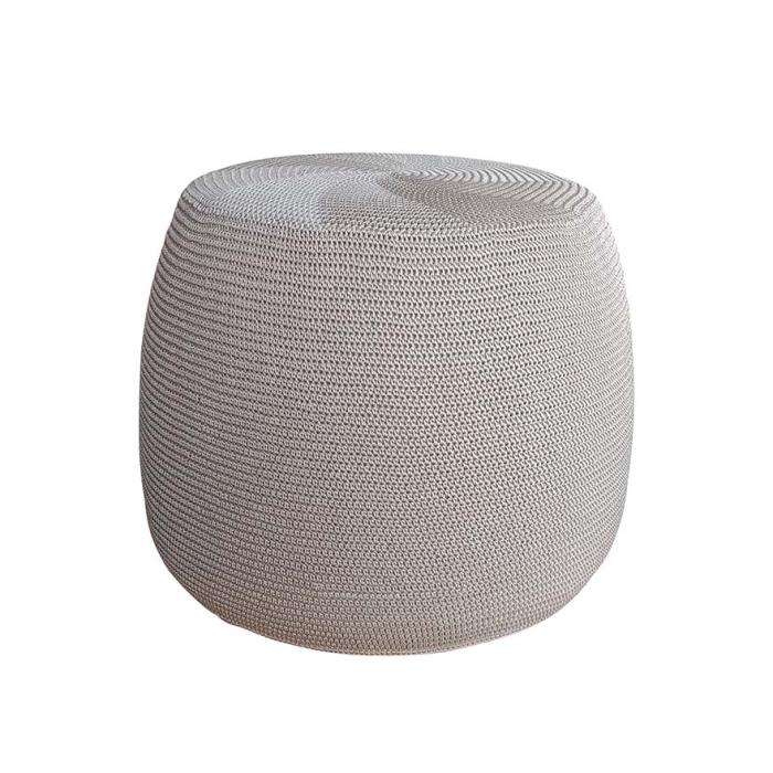 Mia, Outdoor Pouf, Taupe