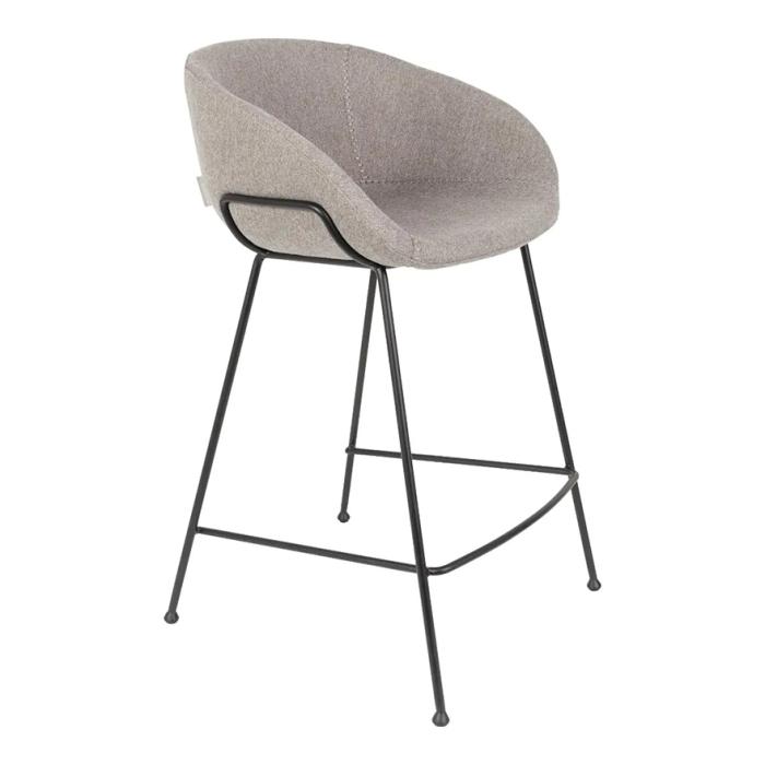 Feston, Counter Stool, Fab Grey