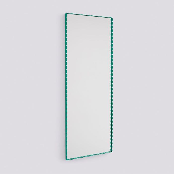 Arcs, Rectangular Mirror, M, Green