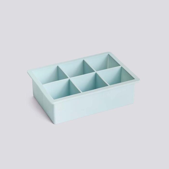 Ice Cube Tray, 6 Cubes XXL, Ice Blue