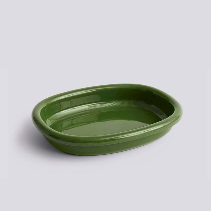 Barro, Oval Dish, Large, Green