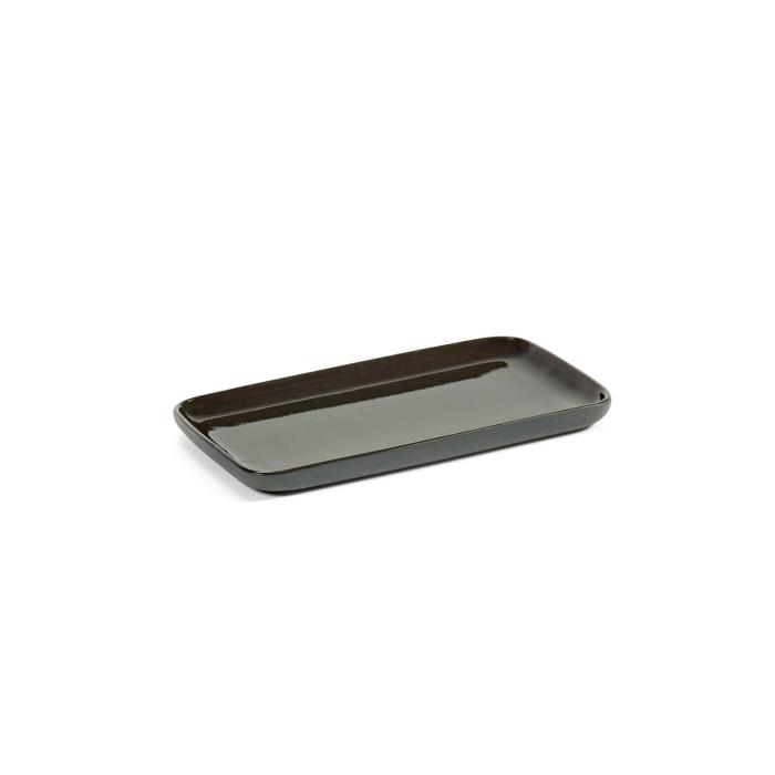 Cose, Tray Rectangular, Dark Grey, Small,