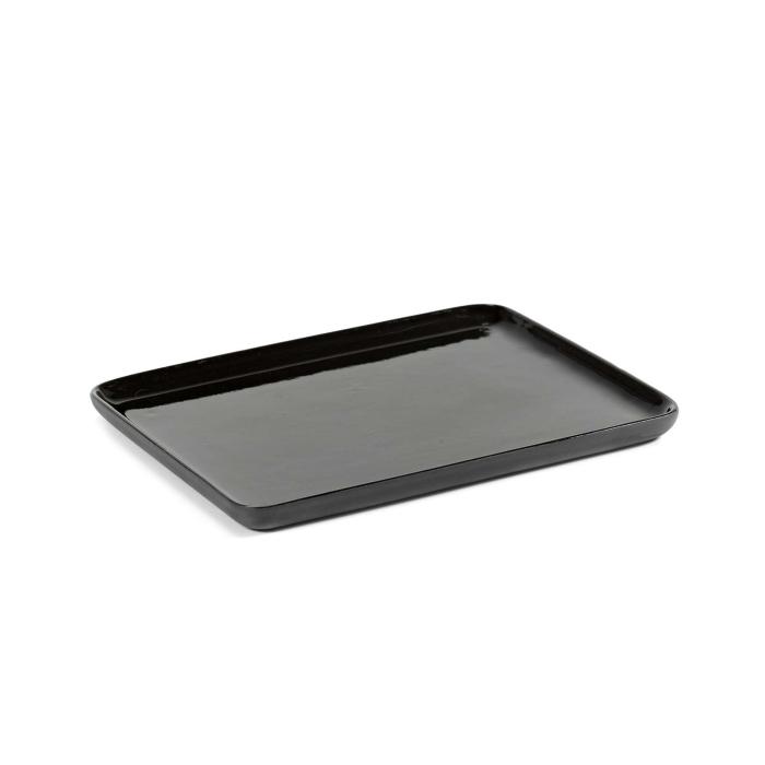 Cose, Tray Rectangular, Dark Grey, Medium