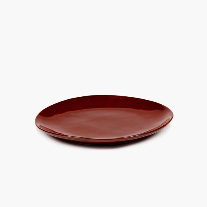 La Mere Dinnerware, Breakfast Plate, Venetian Red, Large 