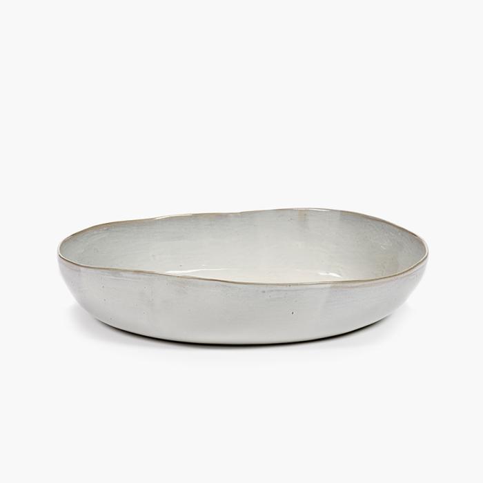 La Mere Dinnerware, Serving Bowl, Off-White, Large