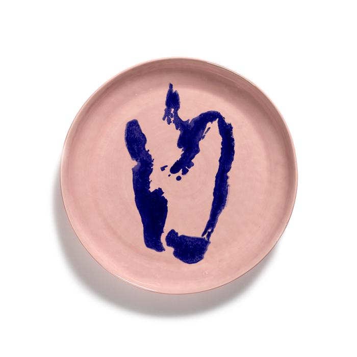 Feast, Serving Plate, Pink Blue Pepper, Small