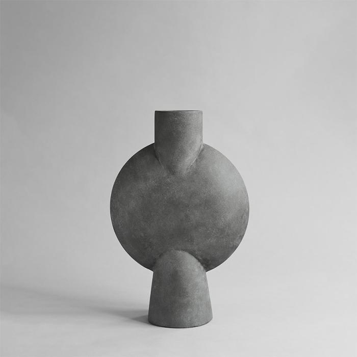 Sphere Vase Bubl, Hexa, Dark Grey