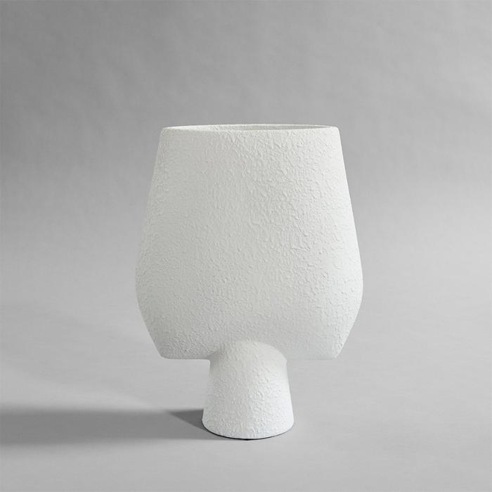 Sphere Vase Square, Big, Bubble White