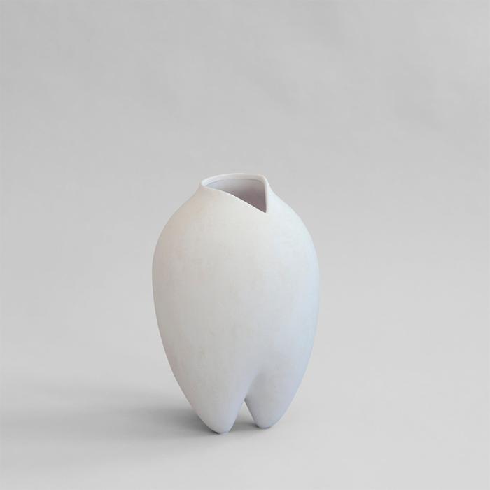 Sumo Vase, Slim, Bone White 