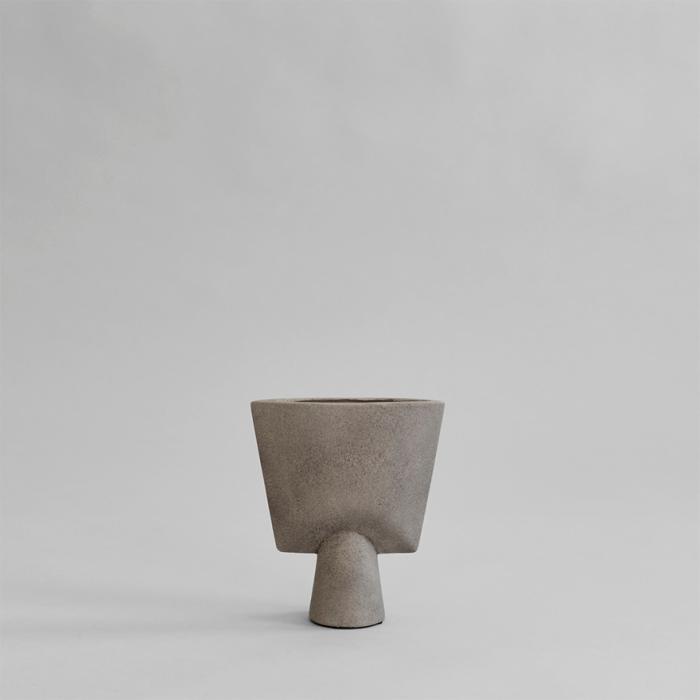 Sphere, Vase ,Triangle, Mini, Taupe