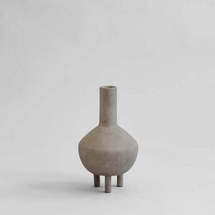 Duck Vase, Fat, Taupe