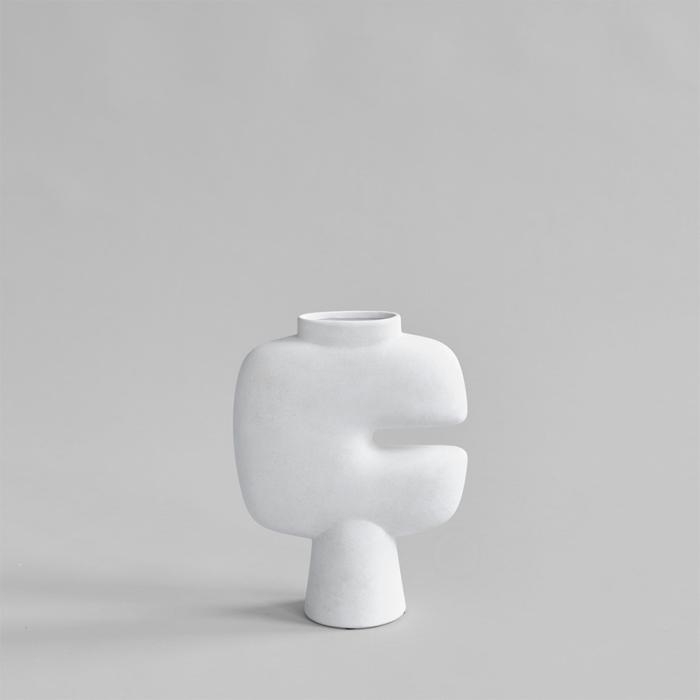 Tribal Vase, Medio, Bone White