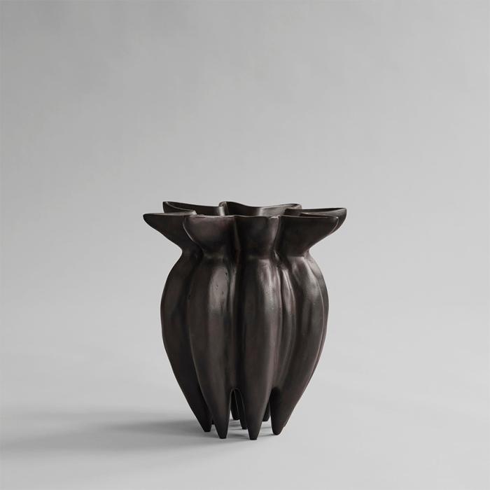 Lotus Vase, Mini, Coffee