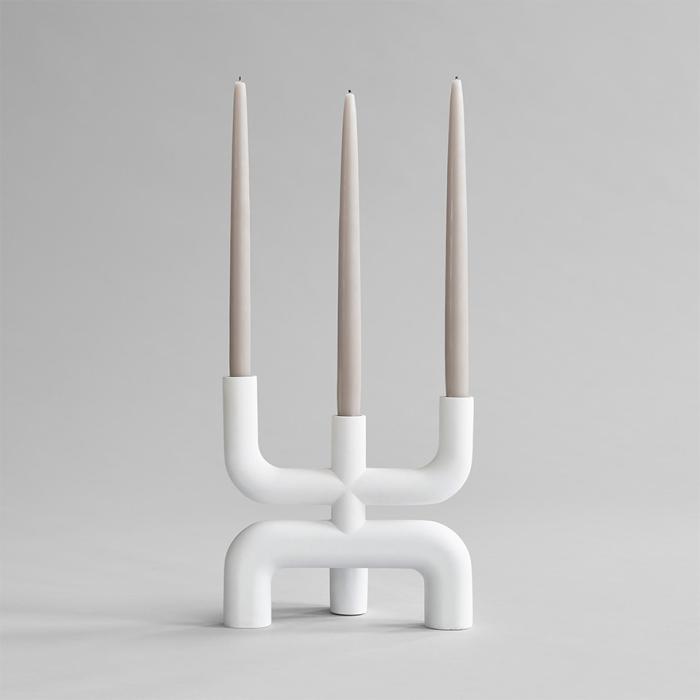 Cobra Candle Holder, Bone White