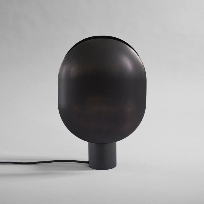 Clam, Table Lamp, Burned Black