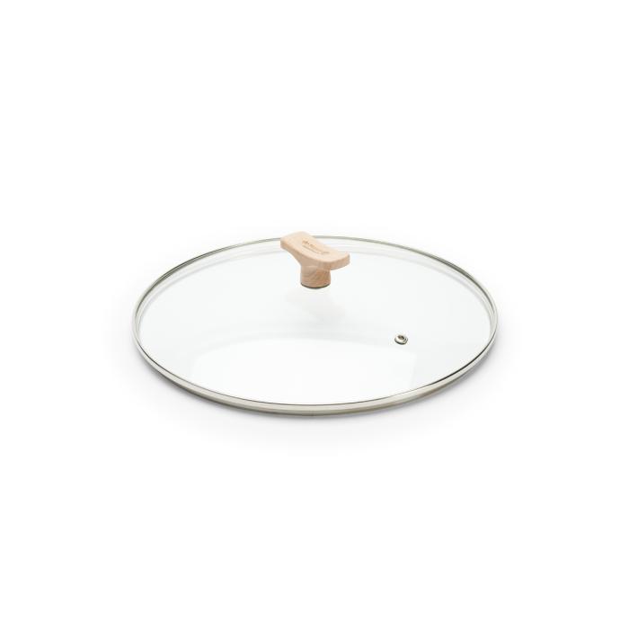 Glass Lid with Beechwood Knob, DIA28 cm