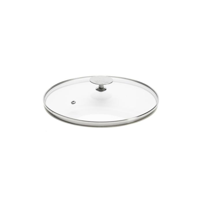 Glass Lid with Stainless Steel Knob, DIA28 cm 