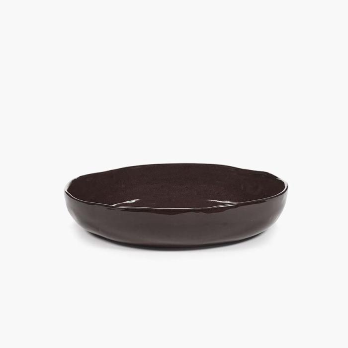 La Mere Dinnerware, Serving Bowl, Ebony, Medium