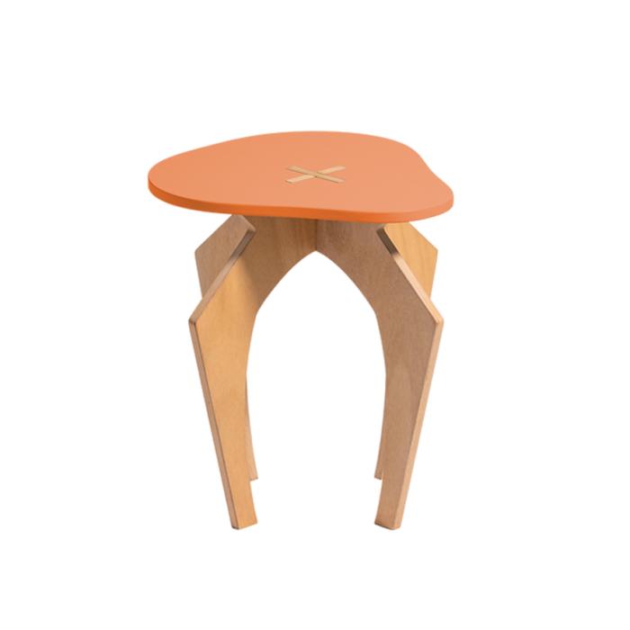 Husky Pick, Side Table, Determined Orange