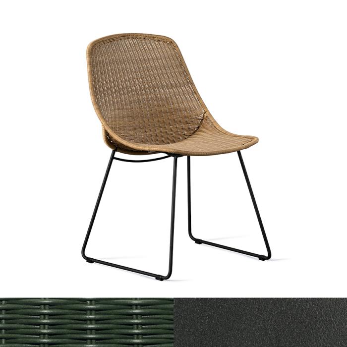 Anna, Outdoor Dining Chair, Moss