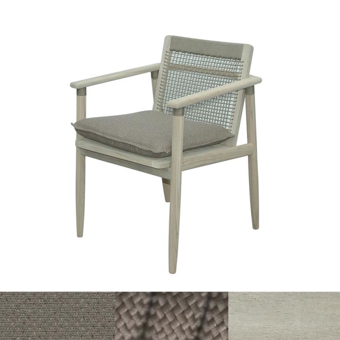 Corda, Outdoor Dining Armchair, Graphite