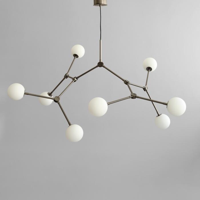 Drop, Chandelier Bulp, Grande, Grey